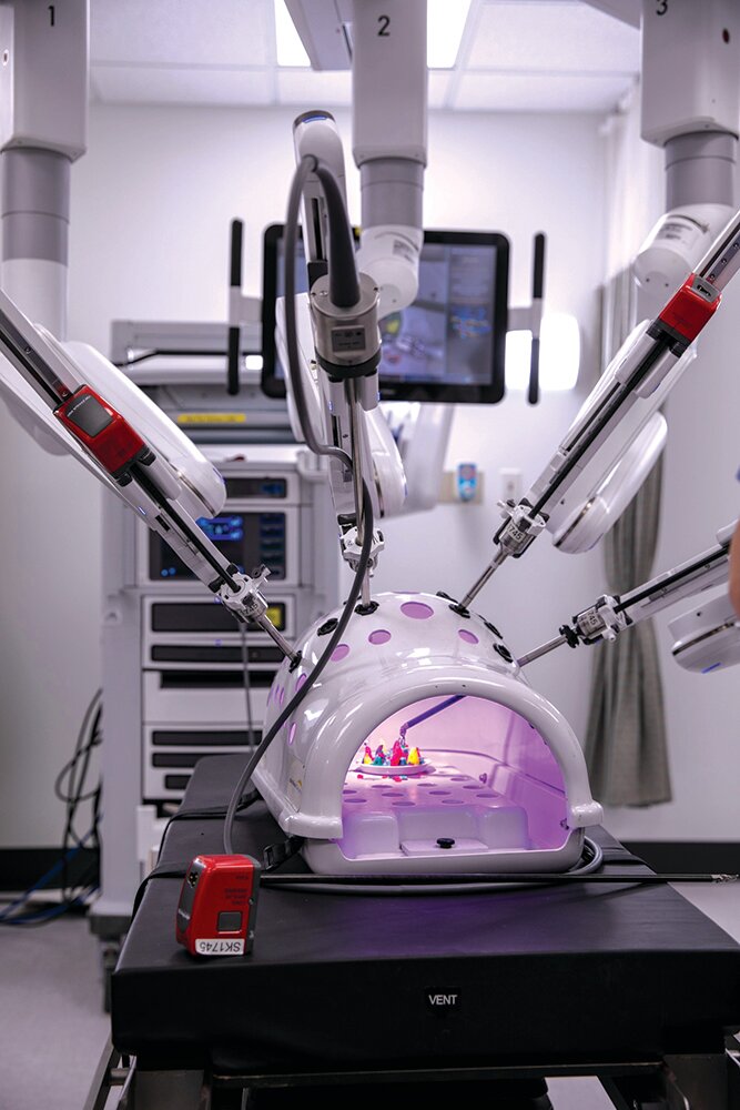 Intuitive Surgical Inc.'s da Vinci surgical robot was available to train OTC students the week of Nov. 27.